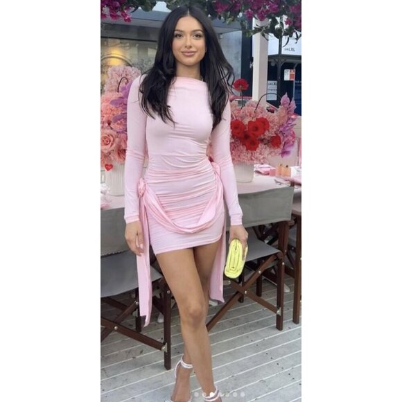 LIONESS Glory Mini Dress in Blush Size X-Small - Picture 11 of 14